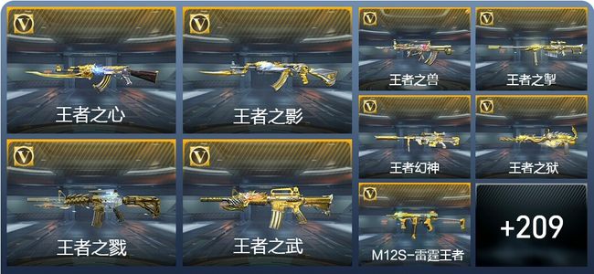 穿越火线：枪战王者V8 20王者武器 218英雄武器 6英雄角色 404万化 枪神