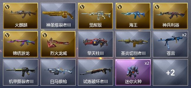 穿越火线（CF）6V武器 2皮肤 可排位 新锐