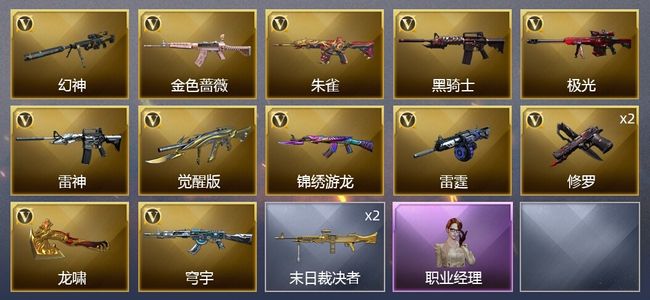 穿越火线（CF）13V武器 4皮肤 可排位