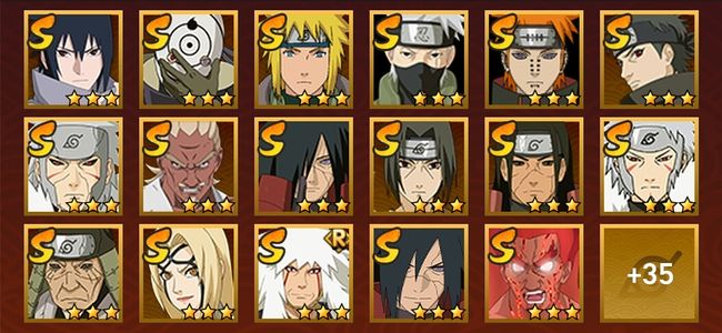 火影忍者V9 22S忍 30A忍 164忍 2581S碎片 17通灵 800W战力 前500名 中忍