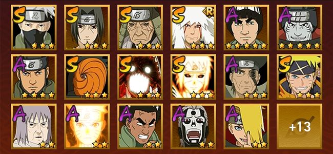 火影忍者V11 8S忍 22A忍 104忍 1330S碎片 17通灵 700W战力 前100名 上忍