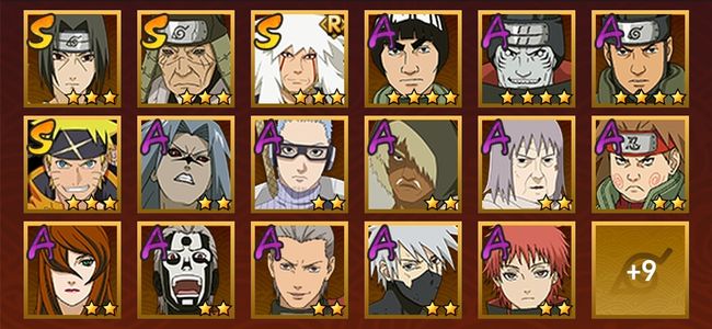 火影忍者V1 4S忍 22A忍 94忍 674S碎片 15通灵 500W战力 见习