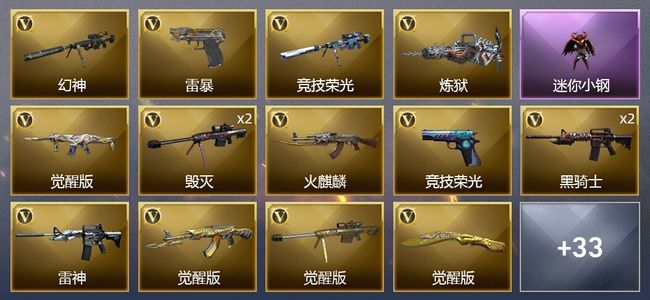 穿越火线（CF）56V武器 2V角色 21皮肤 可排位 大师