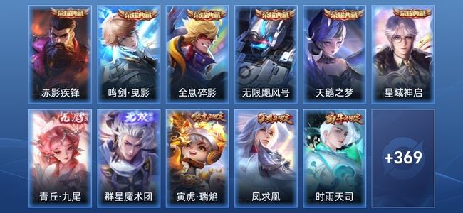 王者荣耀V10 6典藏 2无双 39传说 103史诗 382皮肤 至尊星耀III