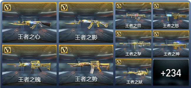 穿越火线：枪战王者V6 16王者武器 243英雄武器 14英雄角色 555万化 枪圣