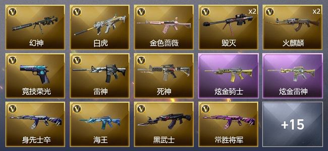 穿越火线（CF）2炫金武器 24V武器 12皮肤 可排位 专家