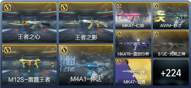 穿越火线：枪战王者V5 13王者武器 233英雄武器 6英雄角色 458万化 枪皇S