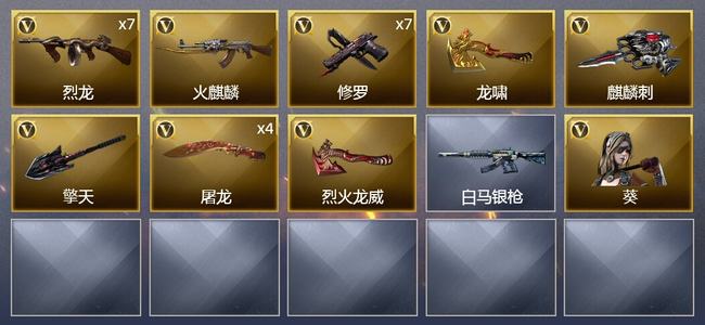 穿越火线（CF）23V武器 1V角色 3皮肤 可排位 新锐