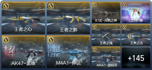 穿越火线：枪战王者V6 10王者武器 154英雄武器 4英雄角色 306万化 专家S