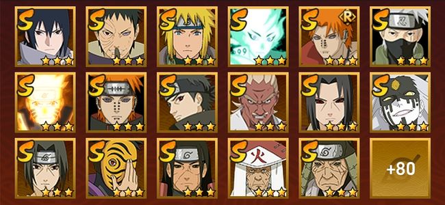 火影忍者V14 34S忍 63A忍 285忍 3860S碎片 25通灵 1000W战力 前100名 中忍