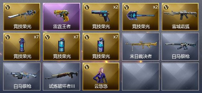 穿越火线（CF）1王者武器 27V武器 1V角色 3皮肤 可排位 宗师