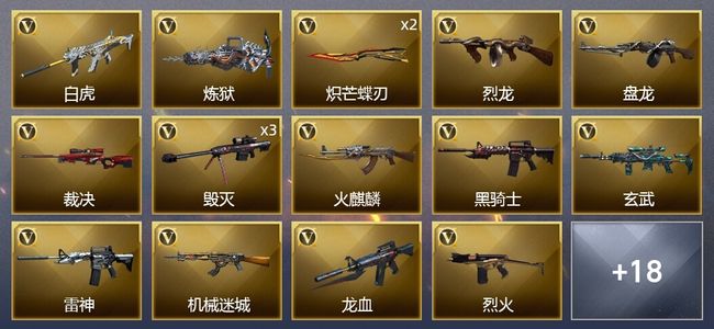 穿越火线（CF）4王者武器 25V武器 1V角色 2皮肤 可排位 枪王