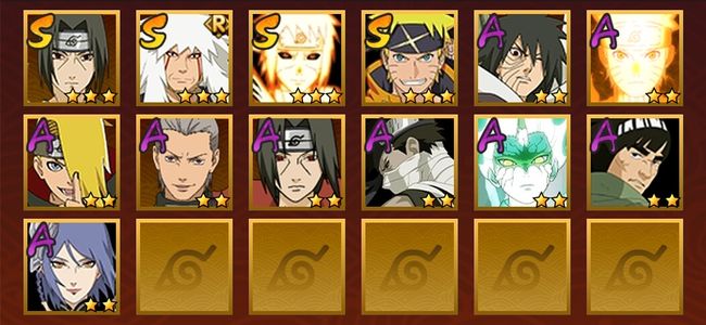 火影忍者4S忍 9A忍 56忍 502S碎片 10通灵 100W战力 上忍