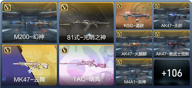 穿越火线：枪战王者V2 1王者武器 115英雄武器 6英雄角色 335万化 大师S