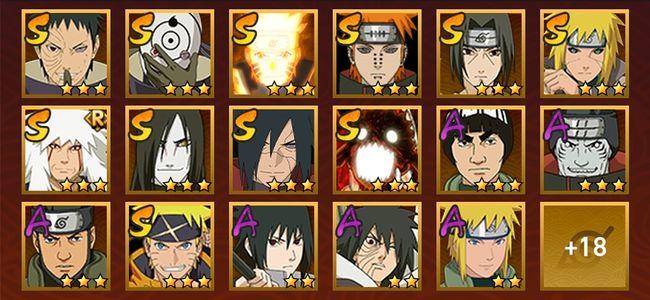 火影忍者V10 11S忍 24A忍 115忍 1307S碎片 16通灵 300W战力 上忍