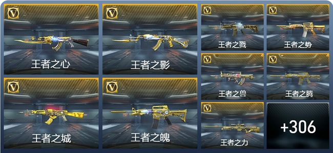 穿越火线：枪战王者48王者武器 315英雄武器 11英雄角色 381万化 枪圣SSS