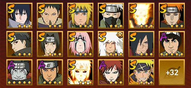 火影忍者V10 13S忍 36A忍 147忍 1647S碎片 16通灵 500W战力 暗部