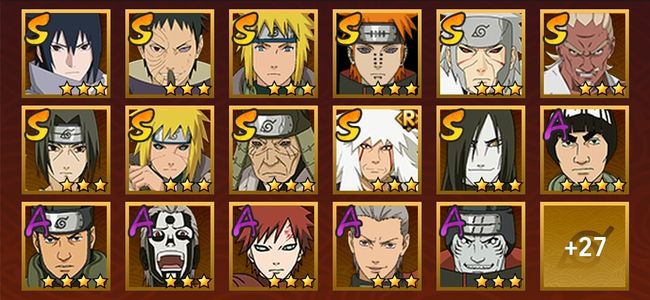 火影忍者11S忍 33A忍 161忍 1566S碎片 17通灵 600W战力 中忍