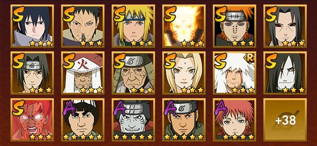 火影忍者V5 15S忍 40A忍 181忍 2092S碎片 19通灵 1000W战力 前500名 上忍