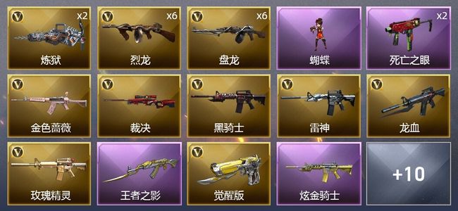 穿越火线（CF）1王者武器 1炫金武器 29V武器 5皮肤 可排位 专家