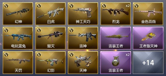 穿越火线（CF）5王者武器 24V武器 5皮肤 可排位 枪王