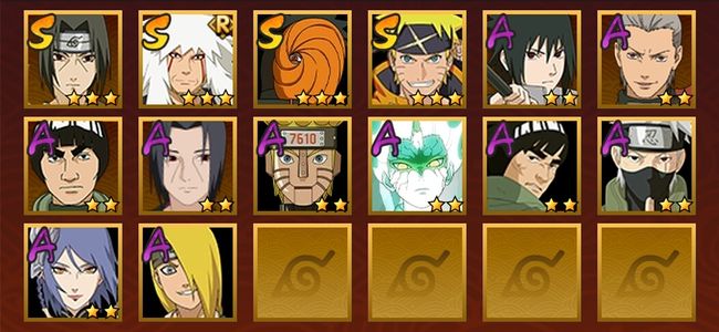 火影忍者V7 4S忍 10A忍 55忍 646S碎片 12通灵 200W战力 暗部