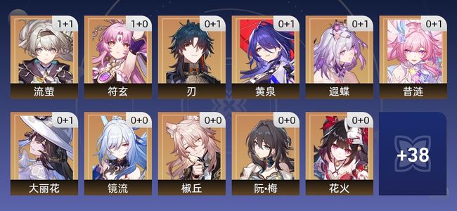 崩坏：星穹铁道58黄 37角色黄 21光锥黄 27五星角色 13五星光锥 70级 男主