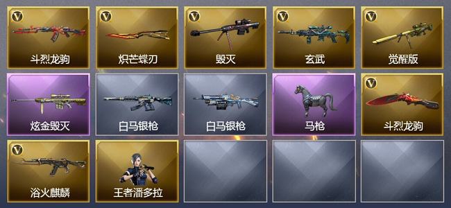 穿越火线（CF）1炫金武器 5V武器 可排位 专家