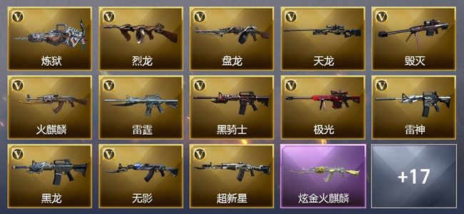 穿越火线（CF）2炫金武器 57V武器 10V角色 11皮肤 可排位