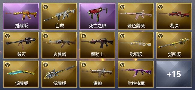 穿越火线（CF）20王者武器 36V武器 9V角色 8皮肤 可排位