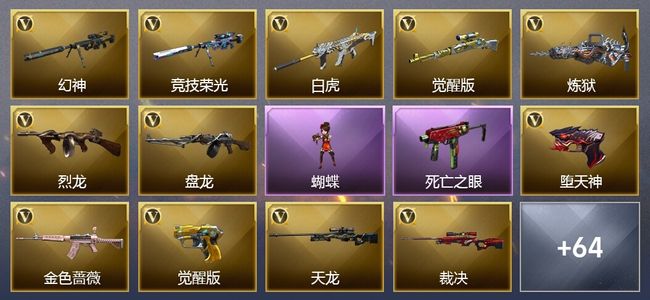 穿越火线（CF）19王者武器 2炫金武器 75V武器 21V角色 20皮肤 可排位