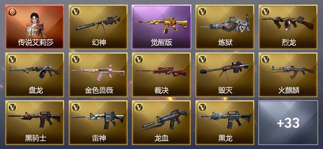 穿越火线（CF）1传说角色 14王者武器 68V武器 18V角色 19皮肤 可排位