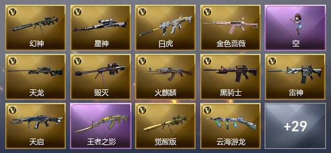 穿越火线（CF）3王者武器 36V武器 17V角色 12皮肤 可排位