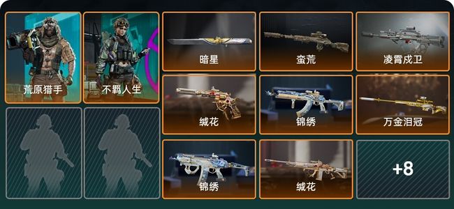 三角洲行动总资产512M 2干员外观 1传说近战 15传说枪械 钻石