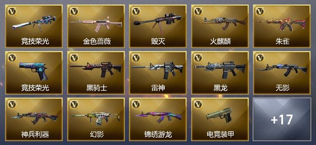 穿越火线（CF）27V武器 22V角色 7皮肤 可排位