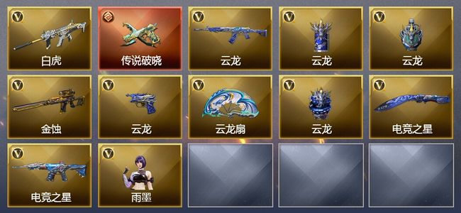 穿越火线（CF）1传说武器 10V武器 12V角色 1皮肤 可排位