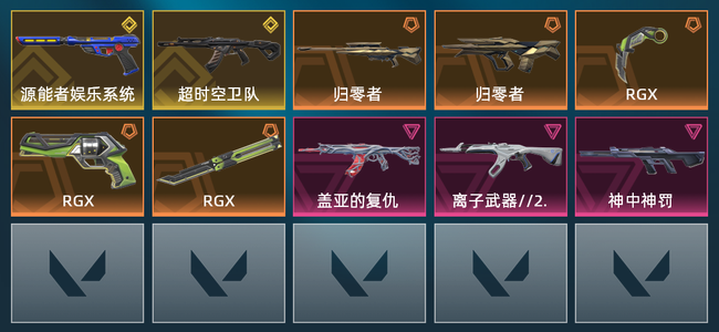 无畏契约12橙皮 2金皮 3紫皮 39皮肤 3,0010皮肤总价值 455已用源晶 铂金
