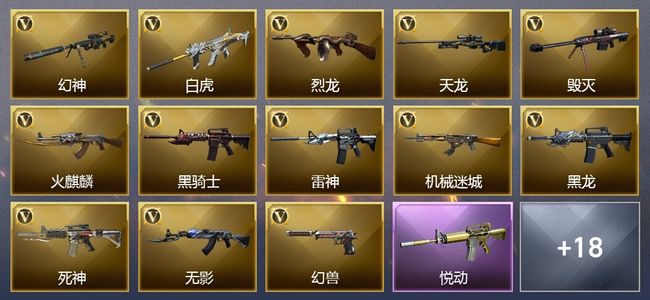穿越火线（CF）5王者武器 38V武器 14V角色 13皮肤 可排位
