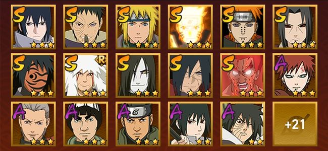 火影忍者V11 11S忍 27A忍 147忍 1709S碎片 15通灵 500W战力 上忍