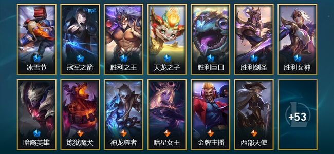 英雄联盟（LOL）2臻彩 8限定 5传说 66皮肤 37炫彩 167英雄 翡翠