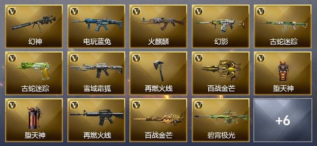 穿越火线（CF）17V武器 8皮肤 可排位 传奇