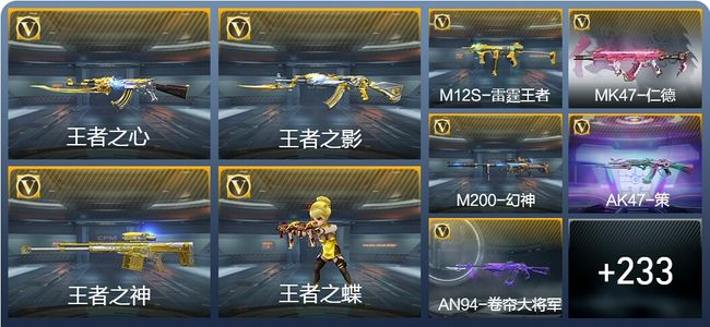 穿越火线：枪战王者V7 11王者武器 270英雄武器 6英雄角色 484万化 专家S