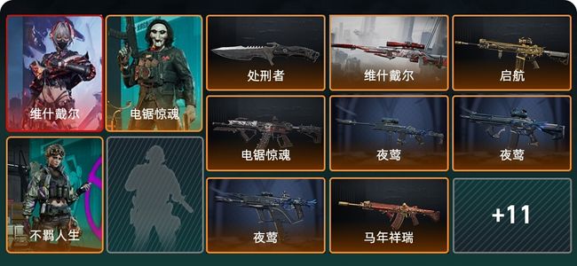 三角洲行动总资产73.2M 3干员外观 1近战 18传说枪械 烽火：黄金 战场：列兵