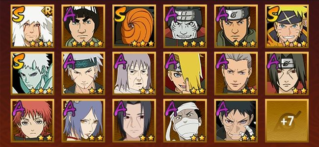 火影忍者V10 4S忍 20A忍 79忍 525S碎片 15通灵 300W战力 前500名 上忍