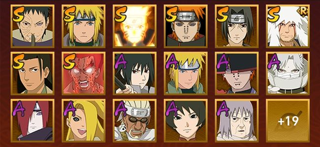 火影忍者V10 9S忍 27A忍 110忍 1200S碎片 12通灵 200W战力 上忍