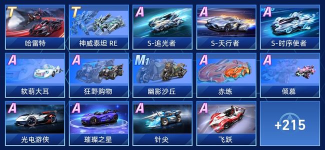 QQ飞车手游V10 2永久T车 107永久A车 229永久赛车 100宠物 男号 钻石