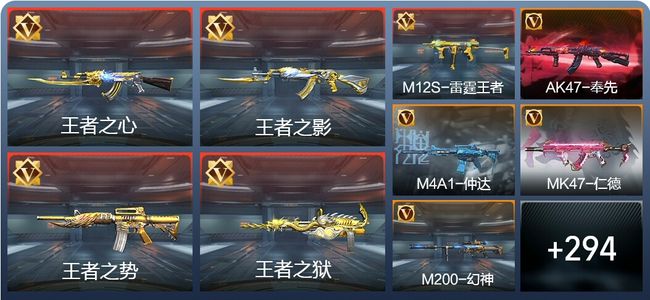 穿越火线：枪战王者19王者 303英雄武器 10英雄角色 564万化 枪皇SS