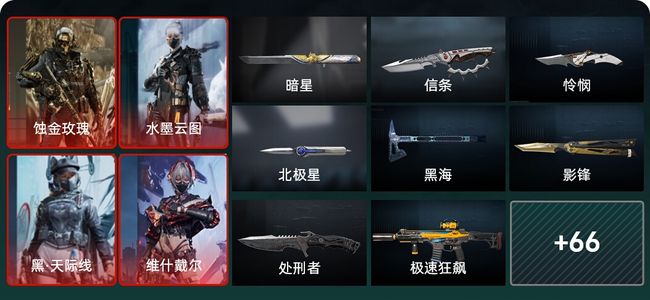 三角洲行动总资产222M 12干员外观 7传说近战 70传说枪械 三角洲巅峰