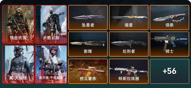 三角洲行动总资产510M 14干员外观 5传说近战 61传说枪械 钻石