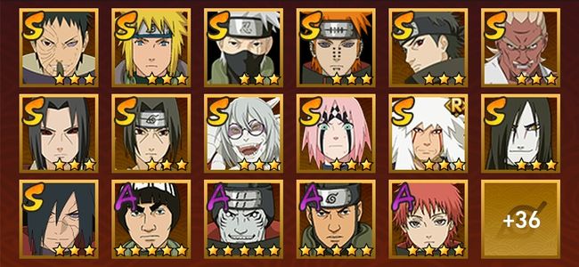 火影忍者V12 15S忍 38A忍 175忍 1844S碎片 16通灵 700W战力 前1000名 中忍